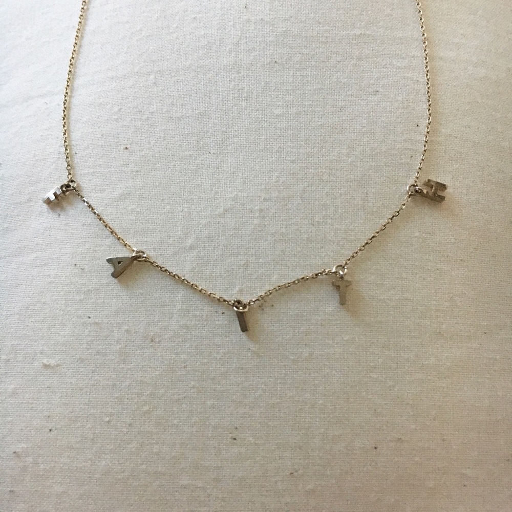 “FAITH” Dainty necklace